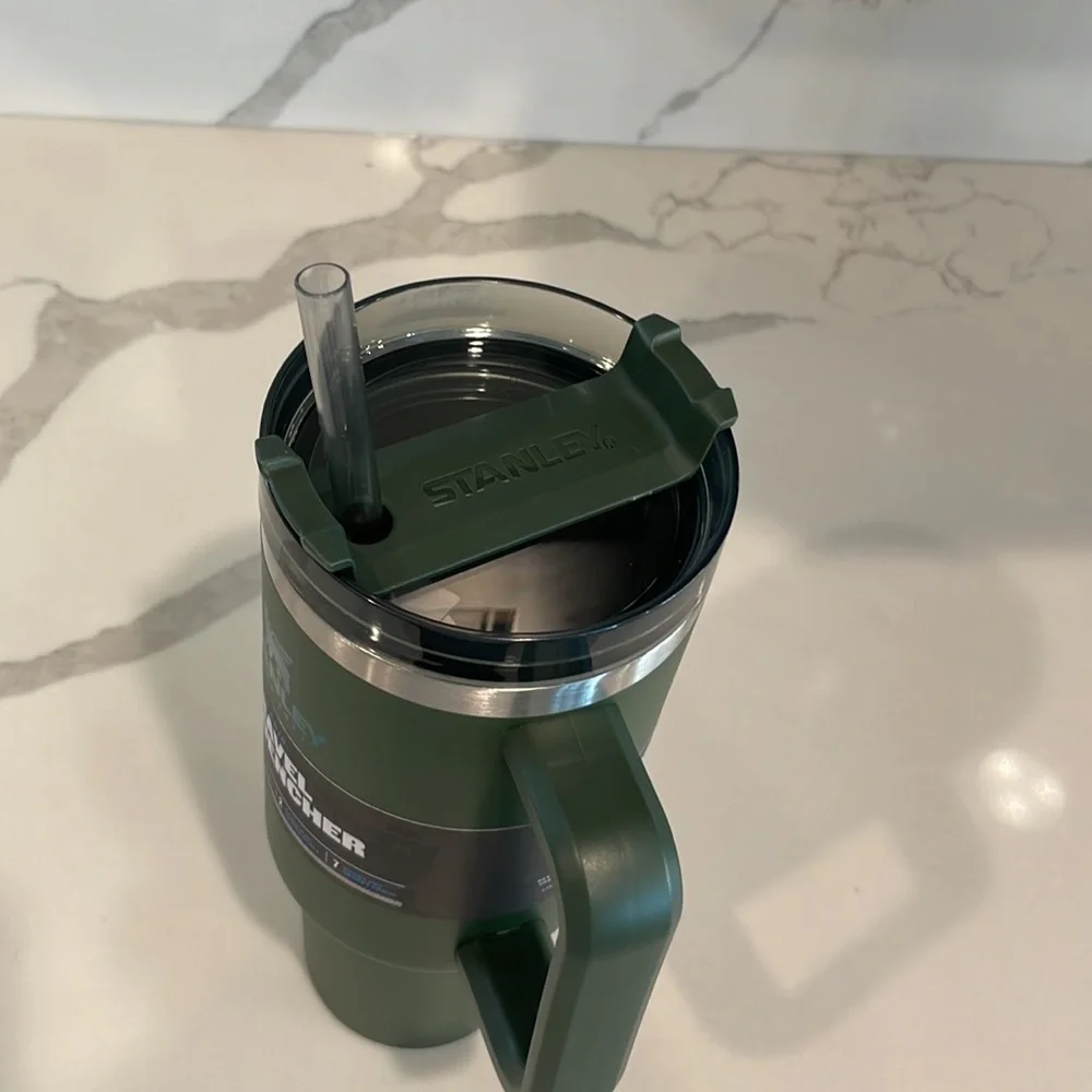 Stanley - SPIRULINA 40 oz Adventure Quencher Travel Tumbler (Forest Green) - NWT - Picture 6 of 8